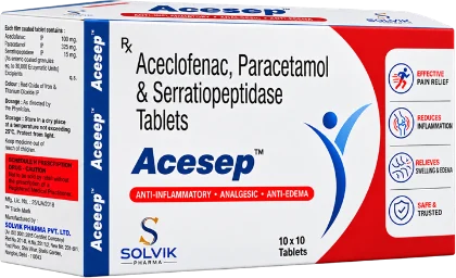 Acesep pack, 10 x 10 tablets